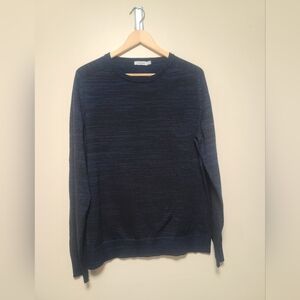 J.Lindeberg Men’s Sweater XL Navy Blue Oliver Shiny Mix Lightweight Knit